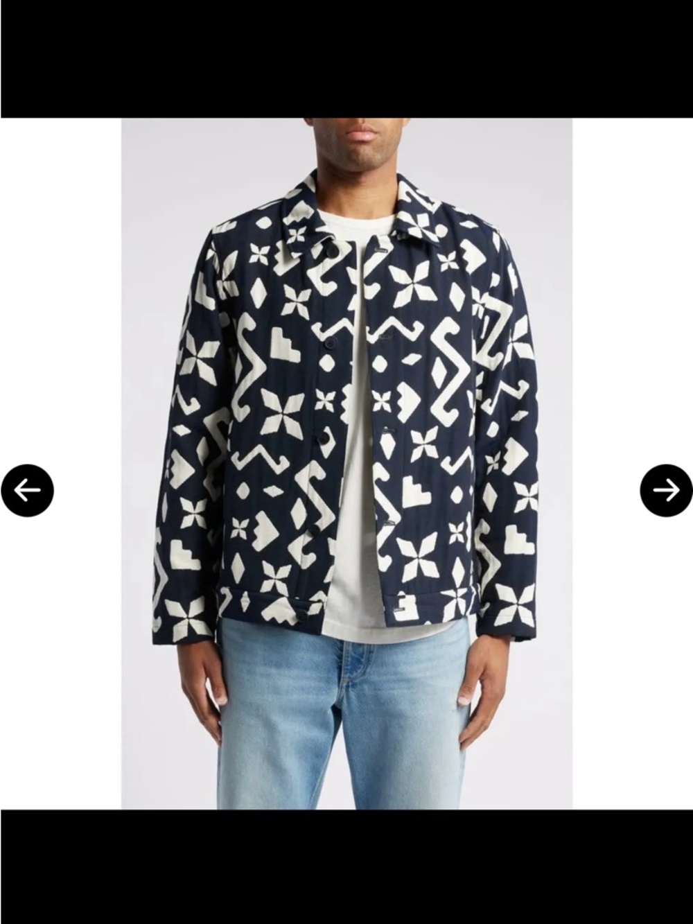 WAX LONDON 
Iggy Block Geo Jacquard Jacket